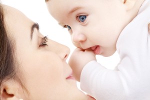 Mom and Baby playing