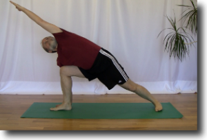 Parsvakonasana from the side