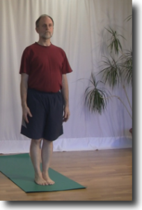 Tadasana (Mountain pose) is done before and after a standing pose.